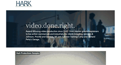 Desktop Screenshot of harkproductions.com